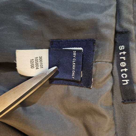 The Gap Vintage (2000) Womens Stretch Trench Coat Gray Large - Picture 4 of 10